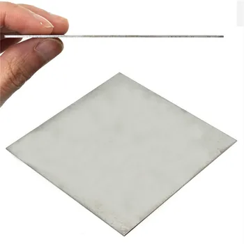1 мм x 100 мм x 100 мм Титановая металлическая пластина Titan Platte Sheet Gr.5 Gr5 Grade 5 Ti Температура 400-600 градусов Коррозионная стойкость