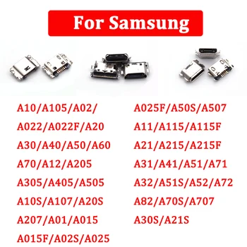 10 шт. USB Разъем для зарядки Порты и разъемы Samsung A12 A01 A10 A10S A21S A51 A71 A20 A30 A40 A50 A60 A30S A50S A11 A31 A41A51S A70S