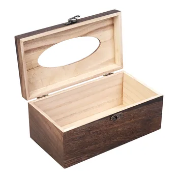 1шт полезной деревянные ретро ткань коробка чехол бумага держатель для салфеток чехол домашний автомобильный декор