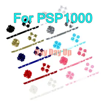 20 комплектов для консоли PSP 1000 PSP1000, многоцветные полные комплекты 3 в 1, набор кнопок для ремонта, замена кнопок