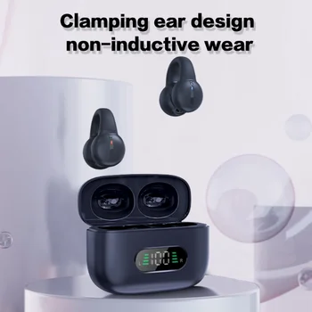 2023TWS Наушники с костной проводимостью Clip Ear Bluetooth 5.2 Беспроводная музыкальная гарнитура с шумоподавлением HD Call Спортивные наушники Стерео