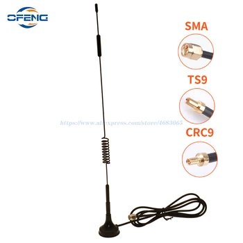 2G 3G 4G LTE Магнитная Антенна TS9 CRC9 SMA Штекерный Разъем 700-2700 МГц 12dBi GSM Внешняя Антенна Маршрутизатора 1 М