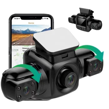 2k 1440P Встроенный wifi GPS HD 3-канальная умная фронтальная камера для автомобиля advanced driver поддержка камеры заднего вида автомобиля 4 камеры