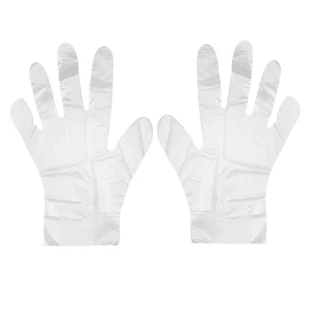 4 Коробки Одноразовых перчаток Пластиковые Гольфы Прозрачные Перчатки для лобстеров Кухонная Выпечка Детская