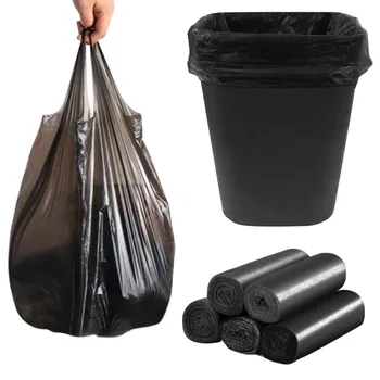 5 рулонов / 100шт Одноразовых пластиковых мешков для мусора, мешков для мусора, бытовых мешков для мусора, мешков для мусора, мешков для мусора, мешков для мусора