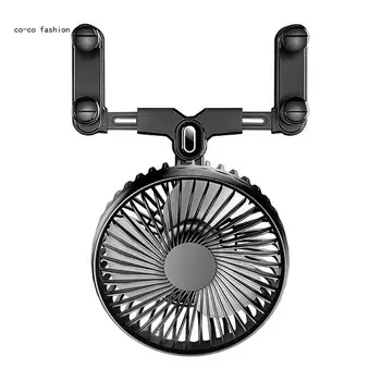 517B Зеркало заднего вида Автомобильный вентилятор USB Mini RechargeableSilents Автомобильные принадлежности Общие