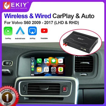 EKIY Беспроводной Модуль CarPlay для Volvo S60L 2009-2017 XC60 V40 V60 S80 Android Auto Box Mirror Link AirPlay Функция Воспроизведения автомобиля
