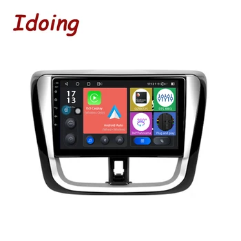 Idoing Автомобильный Android Стерео Радио Мультимедийный Видеоплеер Для Toyota Vios Yaris L 2016-2019 Головное Устройство Навигации GPS Без 2din DVD
