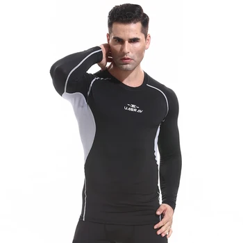 J1417 Мужская футболка для тренировок и фитнеса с коротким рукавом, мужская одежда для бодибилдинга с подогревом, компрессионная эластичная тонкая одежда для тренировок