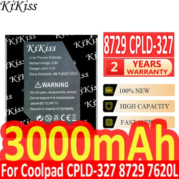 KiKiss Мощный Аккумулятор 8729 CPLD327 CPLD 327 3000 мАч Для Аккумуляторов Coolpad CPLD-327 8729 7620L