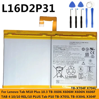 L16D2P31 Новый Аккумулятор для планшета Lenovo TAB 4 10 Plus Rel TB-X304L X304F TB-X704F X704L X504F M10 Plus TB-X606 X606M X606N X606F