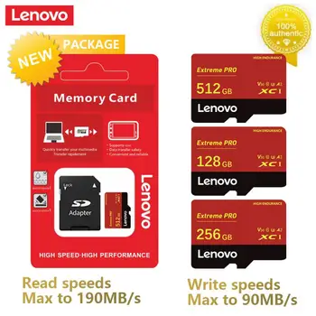 Lenovo 2TB V30 Tarjeta Micro TF SD 1TB 512GB 256GB SD Карта Памяти 128GB Class10 Cartao De Memoria Для Kodak Nintendo Switch