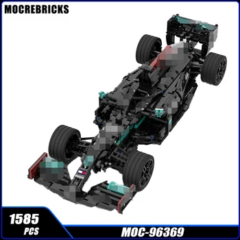 MOC Racing Seires Черный Знаменитый Суперкар 1:8 Строительный Блок DIY Модельная Коллекция Экспертов Обучающая Кирпичная Игрушка Высокой сложности