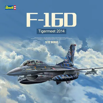 Revell 03844 Масштабная Модель 1/72 F-16D Tigermeet 2014 Fighter Assembly Model Building Kits Для Коллекции Хобби Взрослых