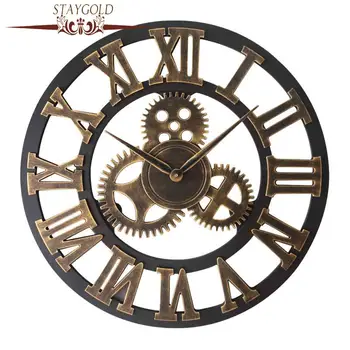 Staygold Креативные ретро настенные часы Модные настенные часы Декоративное снаряжение