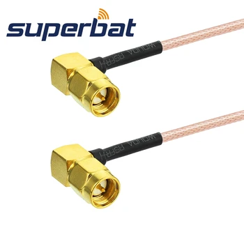Superbat SMA-штекер под прямым углом к штекеру RG316, 30-сантиметровый радиочастотный кабель в сборе для радиоприемников Wi-Fi.