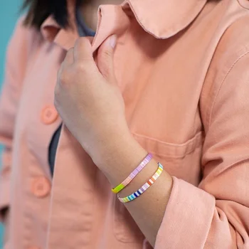 YASTYT Оригинальные браслеты из бисера Tila для девушки, Летний Пляжный женский браслет в стиле бохо, подарок для лучших друзей, ювелирные изделия Miyuki Pulsera