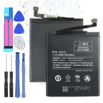 Аккумулятор BN41 Для Xiaomi Redmi Note 4 Note4 MTK Helio X20/Для Redmi Note 4X Note4X Pro 4G 64G Аккумулятор BN 41 BN-41 4100mAh Bateria