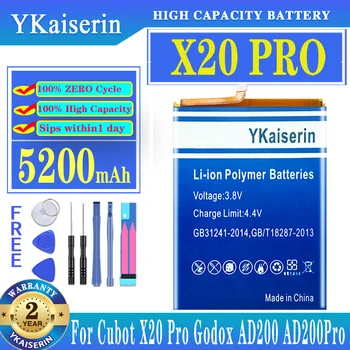 Аккумулятор YKaiserin емкостью 5200 мАч для Cubot X20 Pro X20Pro Запасные батареи