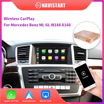 Беспроводной CarPlay NAVISTART Для Mercedes Benz ML GL W166 X166 2012-2015 с Функциями Android Auto AirPlay Mirror Link Car Play