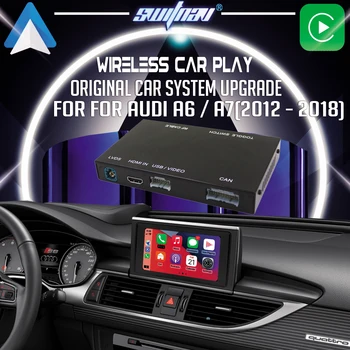 Беспроводной автомобильный модуль SWITNAV для Audi A6 A7 2012-2018 Mirror Link AirPlay Carplay Android Auto Module