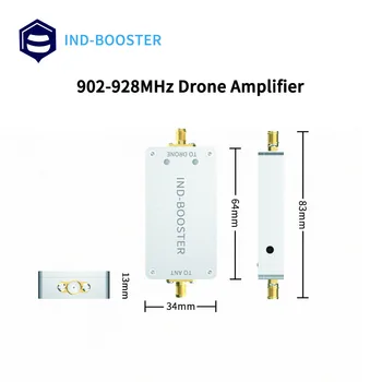 Биодиапазонный усилитель дрона 915 МГц 4 Вт с высоким коэффициентом усиления радиочастотные детали модули AMP четырехосевой усилитель дрона