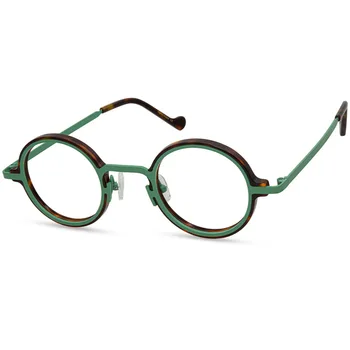 Винтажная ацетатная оправа для очков Высокого качества Женские Мужские дизайнерские брендовые очки ручной работы Оптические очки для близорукости