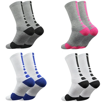 Высококачественные мужские носки для бега, хлопковое полотенце, Низ, женские элитные баскетбольные Велосипедные Компрессионные спортивные носки на открытом воздухе