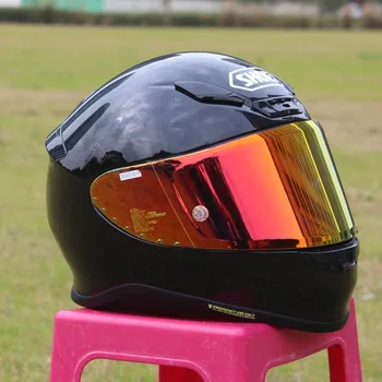Высококачественный ABS Классический полнолицевой шлем SHOEI Z7 Z-7 Ярко-черный TC-10 Спортивный Велосипедный гоночный шлем Мотоциклетный шлем, вместительный