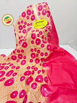 Гвинея Сенегал С Принтом Bazin Riche Кружево 2023 Новая Мода Bazin Riche Brode Для Элегантных Женщин Вечернее Платье Кружевной Материал