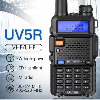Двухдиапазонные рации Baofeng UV 5R мощностью 5 Вт, радио Baofeng UV5R Boafeng UV-5R для радиолюбителей