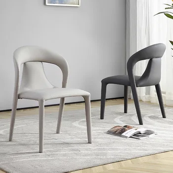 Дизайнерские обеденные стулья в скандинавском стиле с акцентным сиденьем, Эргономичные обеденные стулья, Современная мебель для дома Moveis Para Casa YX50DC