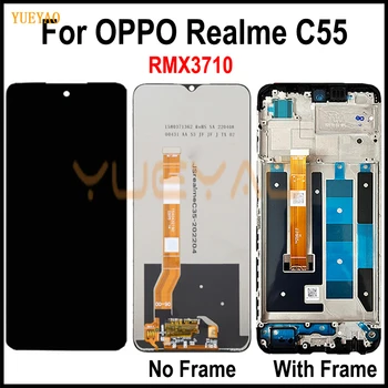 Дисплей для OPPO Realme C55 RealmeC55 RMX3710 ЖК-дисплей с сенсорным экраном и цифровым преобразователем в сборе Запасные части
