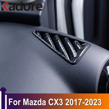Для Mazda CX3 CX-3 2017-2021 2022 2023 Отделка вентиляционной крышки переднего кондиционера Рамка панели розетки Переменного тока Аксессуары для интерьера автомобиля