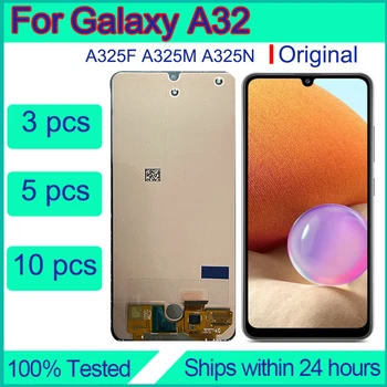 Для Samsung Galaxy A32 Замена экрана 4G оптом Оригинальный ремонт сенсорного дисплея A325F Tauschen Pantalla LCD Reparatur