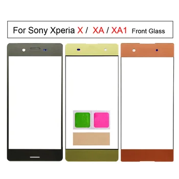 Для Sony Xperia XA XA1 X Панель Сенсорного экрана Для Sony F3113 F3115 G3121 G3116 F3111 G3112 G3123 G3125 Стеклянная крышка Переднего экрана