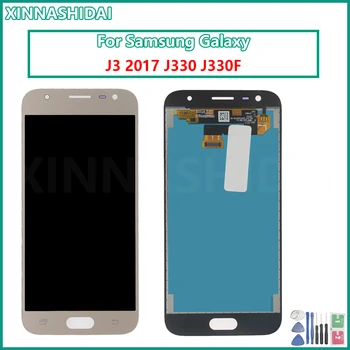 ЖК-Дисплей Для Samsung Galaxy J3 2017 J330 J330F J3 Pro Замена Дигитайзера с Сенсорным Экраном в сборе