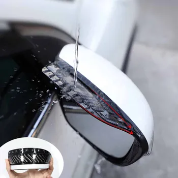 Защитное автомобильное зеркало Аксессуар для бровей от дождя Черный Для замены деталей бокового вида сзади Солнцезащитный козырек Высокое качество