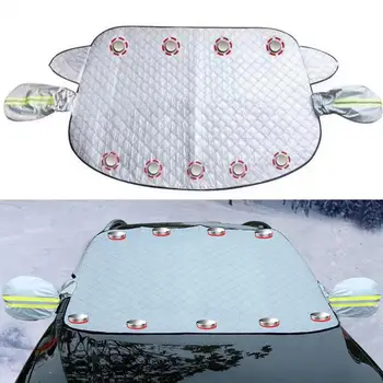 Изолированная крышка лобового стекла автомобиля, складная крышка лобового стекла автомобиля, водонепроницаемая защита от замерзания, теплоизоляция на зиму