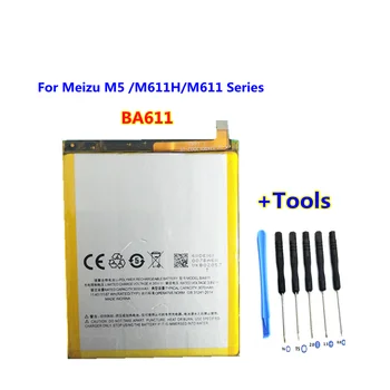 + Инструменты! Новый Аккумулятор BA611 емкостью 3070 мАч для мобильного телефона Meizu M5/M611H/M611 серии Meizy Meilan 5 + Код отслеживания