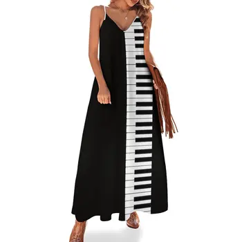 Клавиатура для фортепиано, платье без рукавов, платья летняя женщина 2023, Женские платья, женские платья лето