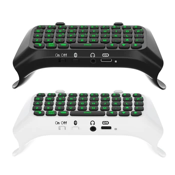 Клавиатура контроллера, мини-клавиатура емкостью 500 мАч, чат-панель, совместимая с Bluetooth, зеленая подсветка, встроенный динамик для крепления геймпада PS5