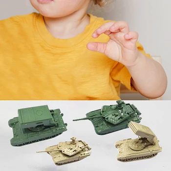коллекционные модели танковых ракетных установок 4x 1/144, обучающие игрушки, настольный декор, собранная модель танка для подарков детям