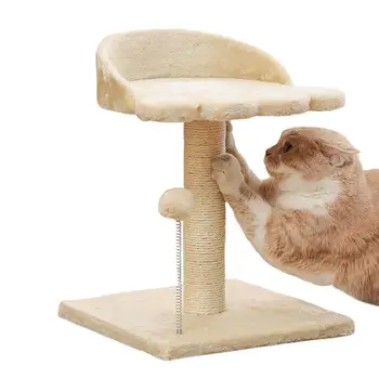 Кошачий Кондоминиум Cat Paw Pet Play House Башня С Когтеточкой Противоопрокидывающееся Устройство С Мячом Для Кошек, Играющих В Кошачью Мебель