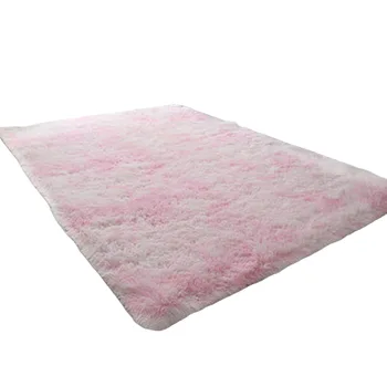 Круглый однотонный настольный коврик прочного розового цвета, нескользящие Классические коврики для спальни, гостиной, столовой