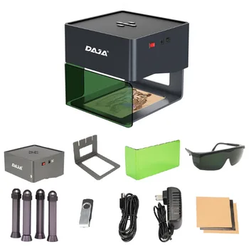Лазерный гравер DAJA с ЧПУ DIY DJ6 Лазерный гравировальный станок 3000 МВт Быстрый мини принтер для печати логотипов Резак для деревообработки Дерево Пластик