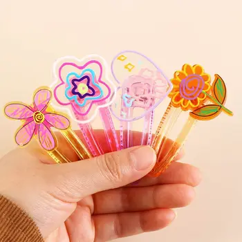 Летние аксессуары для волос В корейском стиле, акриловая шпилька в виде утиного клюва, цветочная заколка для волос, боковая ручка для волос, женская маленькая заколка