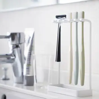 Металлическая подставка для зубных щеток, зубная паста, бритвы, Организуйте ванную комнату с помощью этой стильной подставки