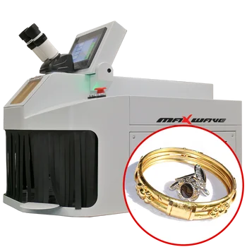 Мини-лазер YAG мощностью 300 Вт, 100 Дж, аппарат для точечной сварки ювелирных изделий с сенсорным экраном и встроенным воздушным охлаждением с HD-ПЗС-микроскопом