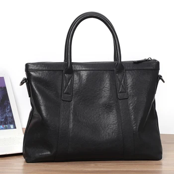 Модный мужской портфель Корейского бренда, дизайнерская мужская сумка, сумка из натуральной кожи, британская сумка через плечо, мужские деловые сумки для ноутбуков